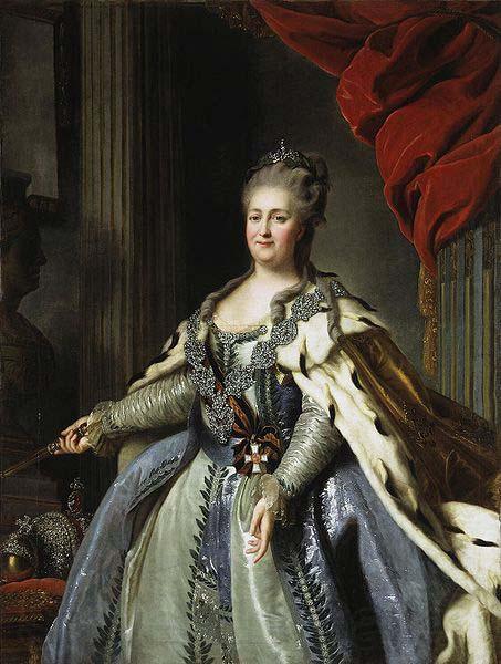 Fyodor Rokotov Portrait of Catherine II of Russia.